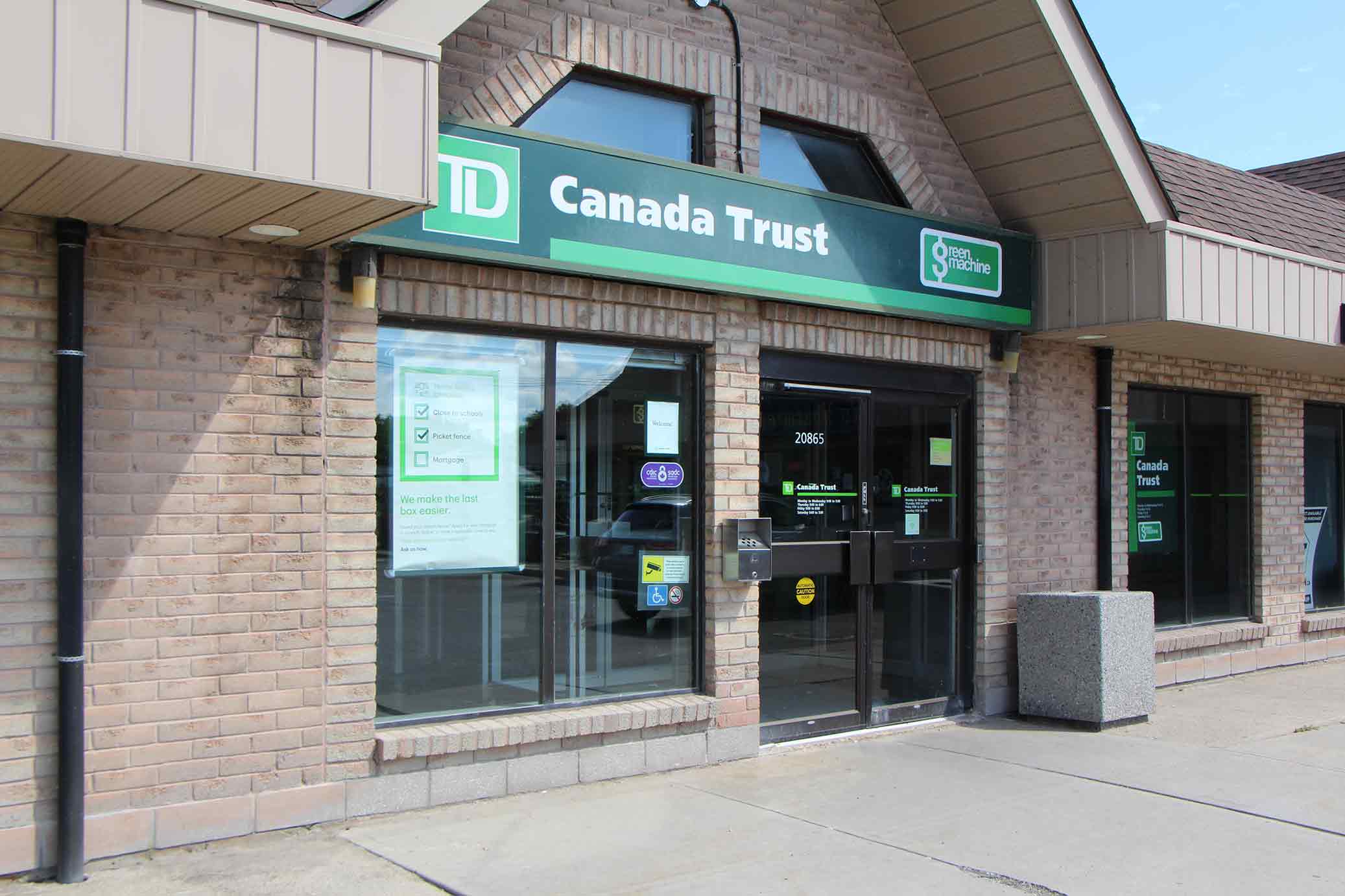 Sutton TD branch to reopen on Sept. 8