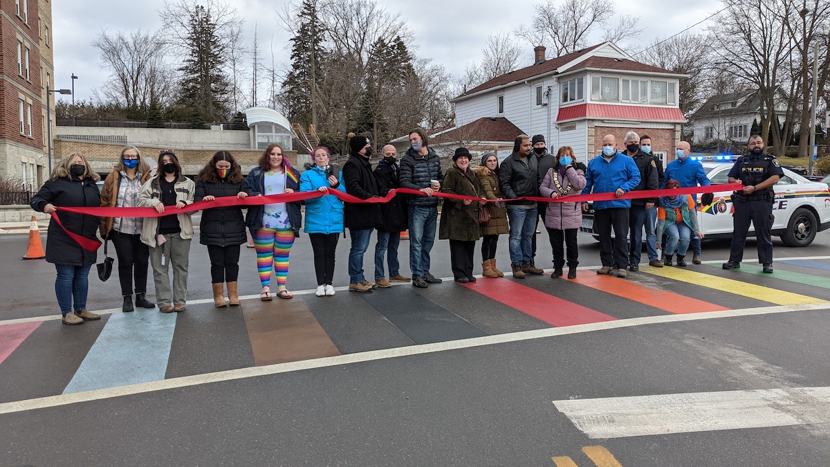 Town promotes inclusivity with new rainbow pride crosswalk