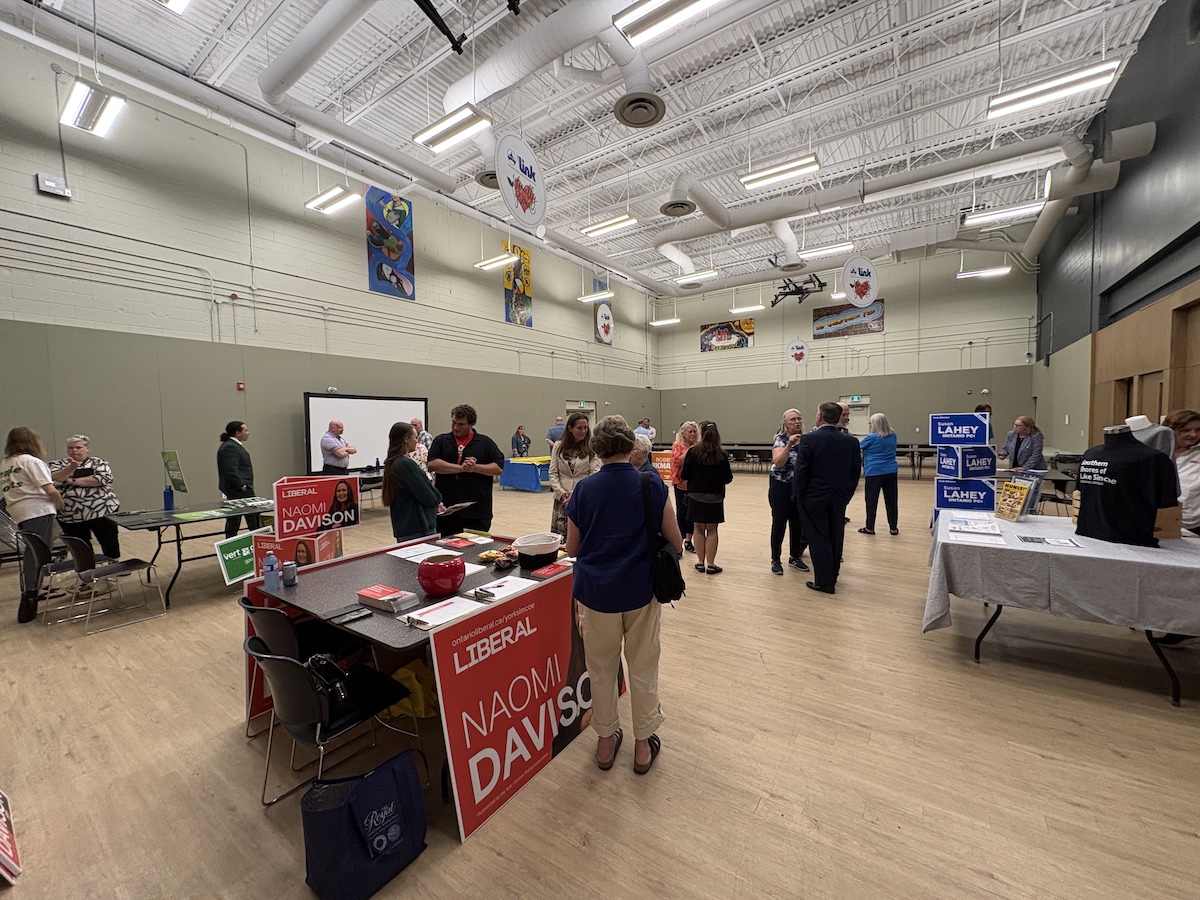 Meeting the York-Simcoe Provincial by-election Candidates at the Link